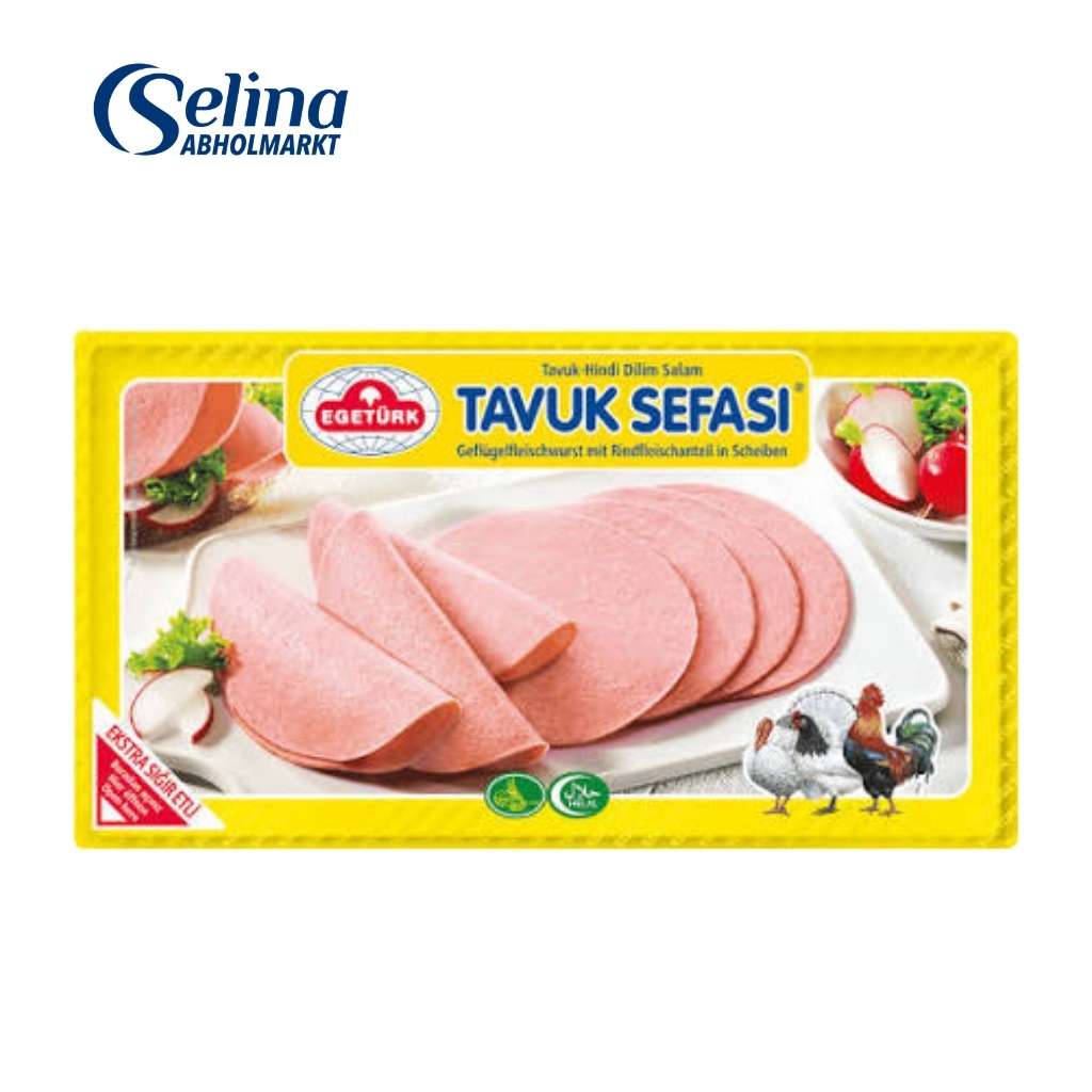 Geflügelfleischwurst mit Rindfleisch / Tavuk-Hindi Dilim Salam