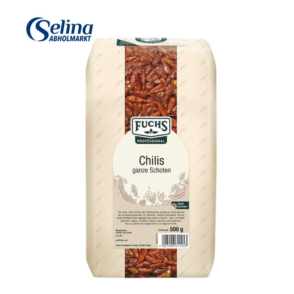 Chilis ganze Schoten