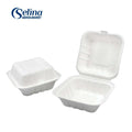 HamburgerBox Bambus&Bagasse Weiß