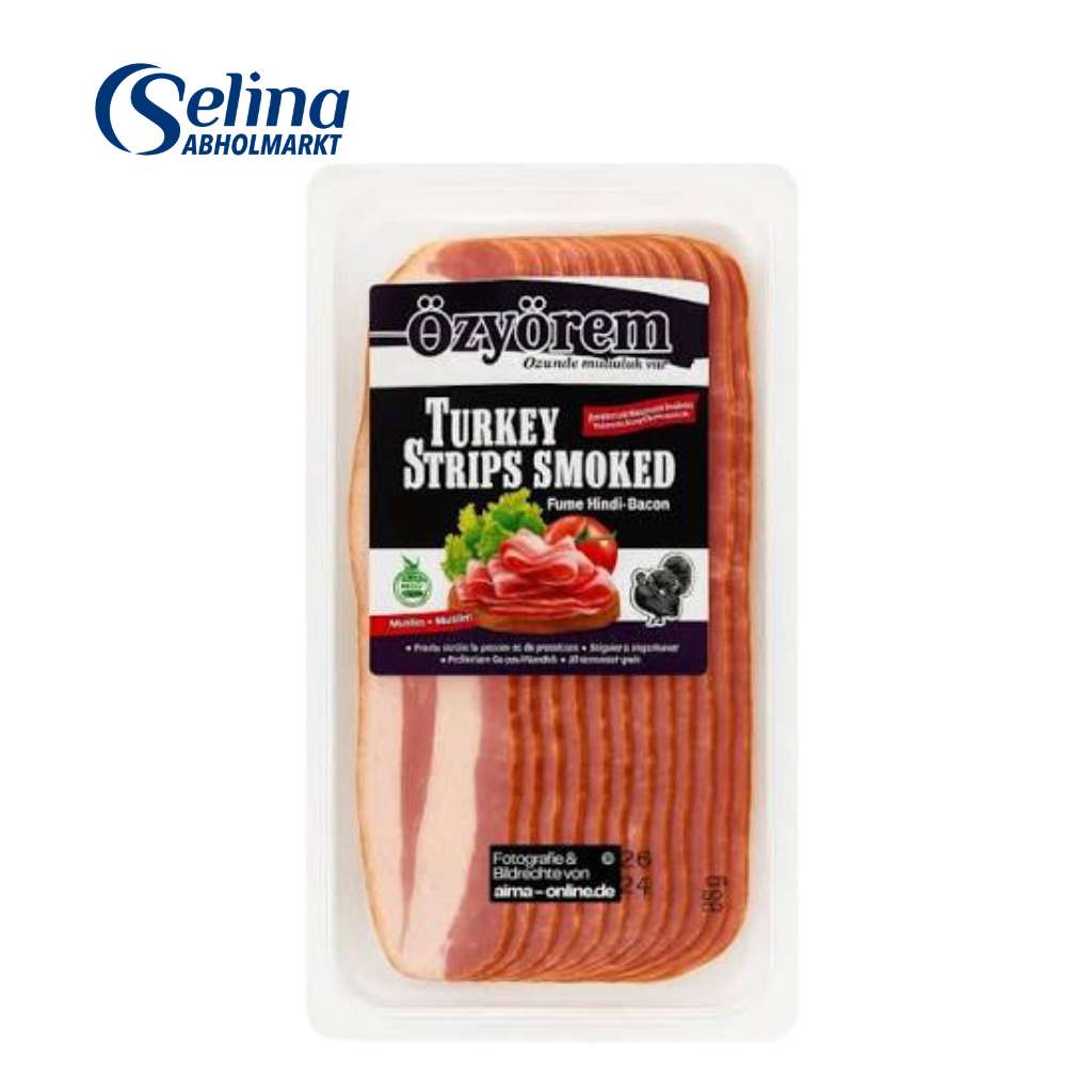 Füme Hindi-Bacon Turkey Strips